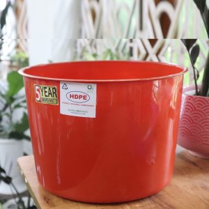 HDPE Pot Red 5 Nos  (11 Inch)
